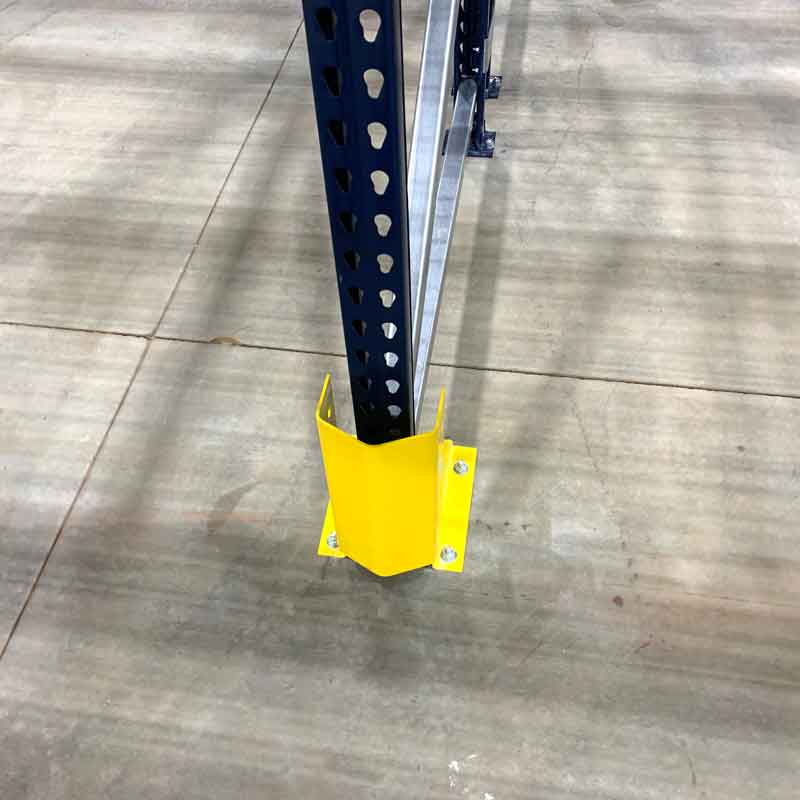 Additional Column Protector U S-80 Safety Yellow for Bolted Pallet Racks -- Interlake Mecalux