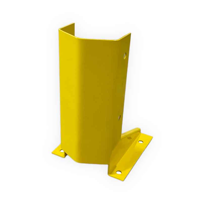 Additional Column Protector U S-80 Safety Yellow for Bolted Pallet Racks -- Interlake Mecalux