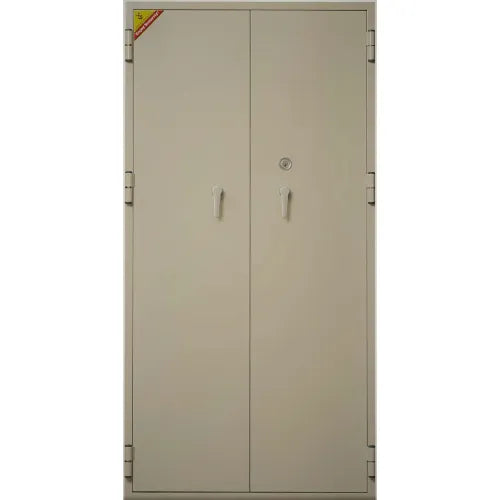 Phoenix Safe Fire & Water Resistant Storage Cabinet, 36"W x 20-1/4"D x 72"H, Putty, Assembled