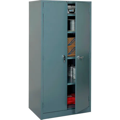 Global Industrial™ Storage Cabinet, Turn Handle, 36"W x 24"D x 78"H, Gray, Unassembled