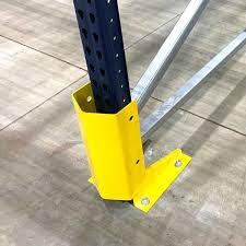 Additional Column Protector U S-80 Safety Yellow for Bolted Pallet Racks -- Interlake Mecalux