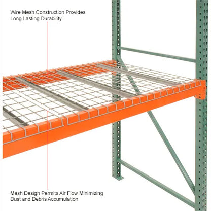 Interlake Mecalux Pallet Rack Wire Decking, 46"W x 42"D (2700 lbs cap) Gray